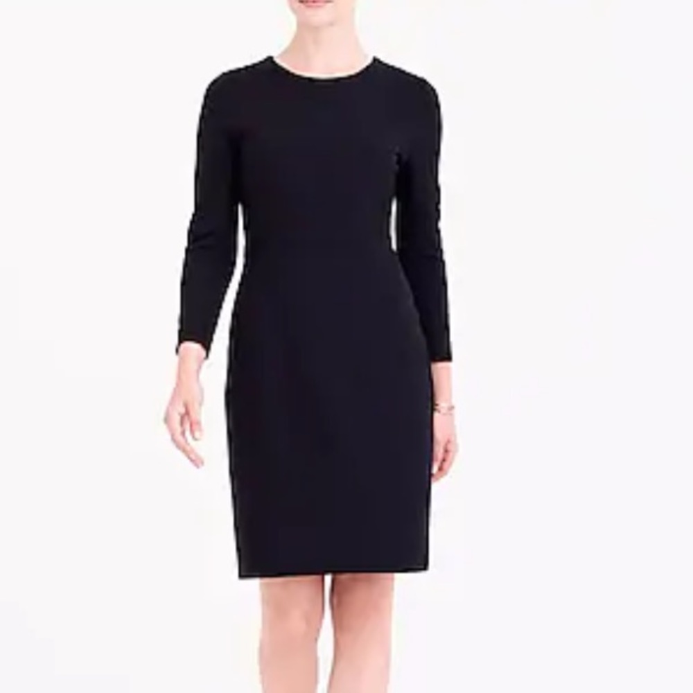 J. Crew Zip Ponte Knit Dress EUC